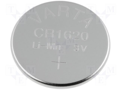 Батерия BAT-CR1620/V Батерия: литиева; 3V; CR1620; O16x2mm; 70mAh